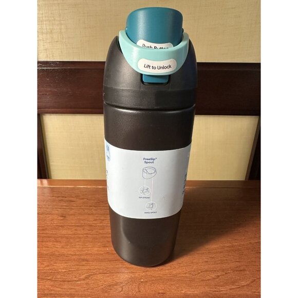 Owala Kids 16oz FreeSip Spout Leak Proof, Stainless Steel Bottle Sea Monster - Picture 2 of 8